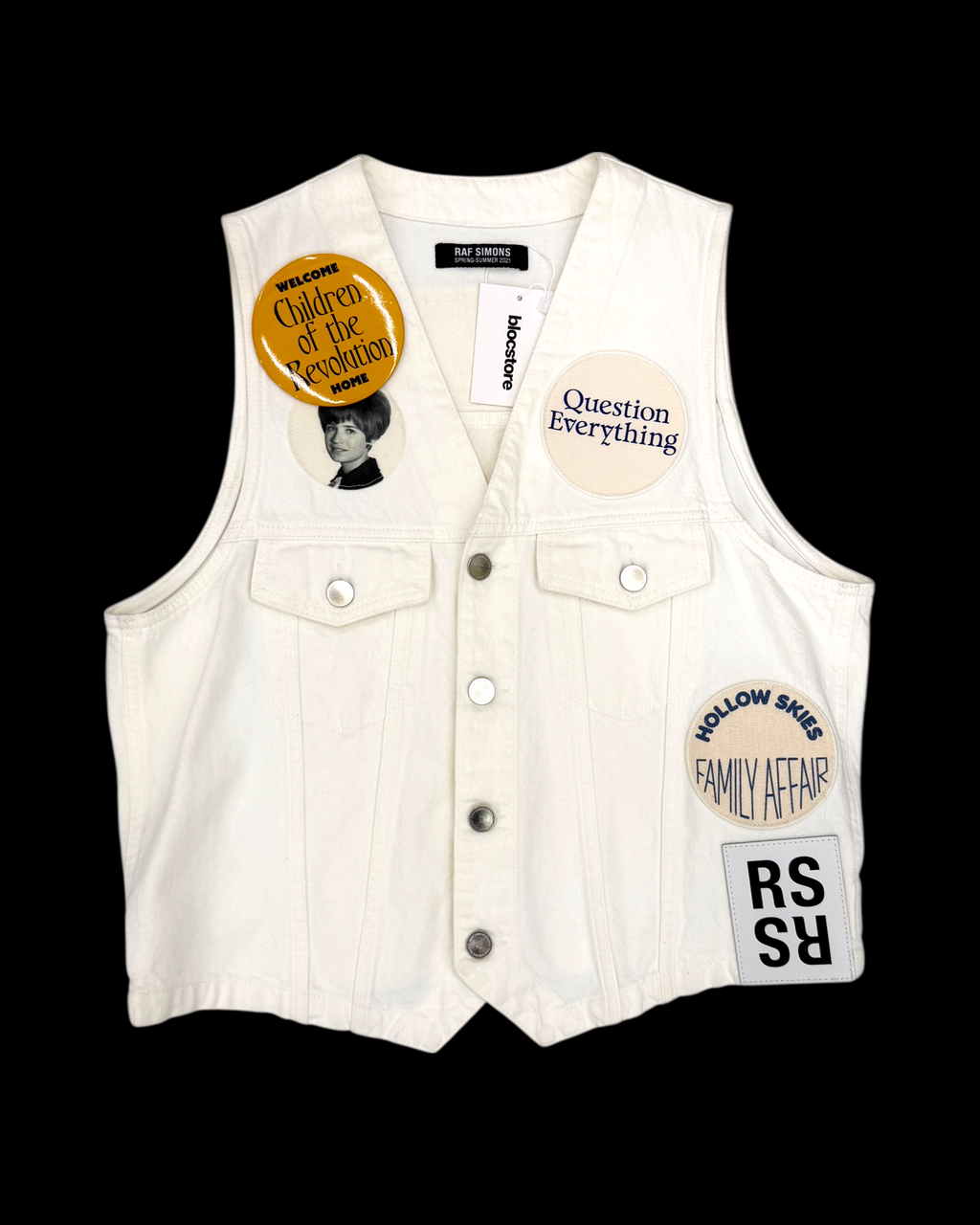 RAF SIMONS SS21 PORTRAIT MEDALLION VEST