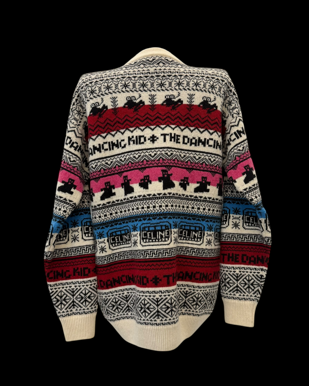 CELINE SS21 THE DANCING KIDS FAIR ISLE CARDIGAN
