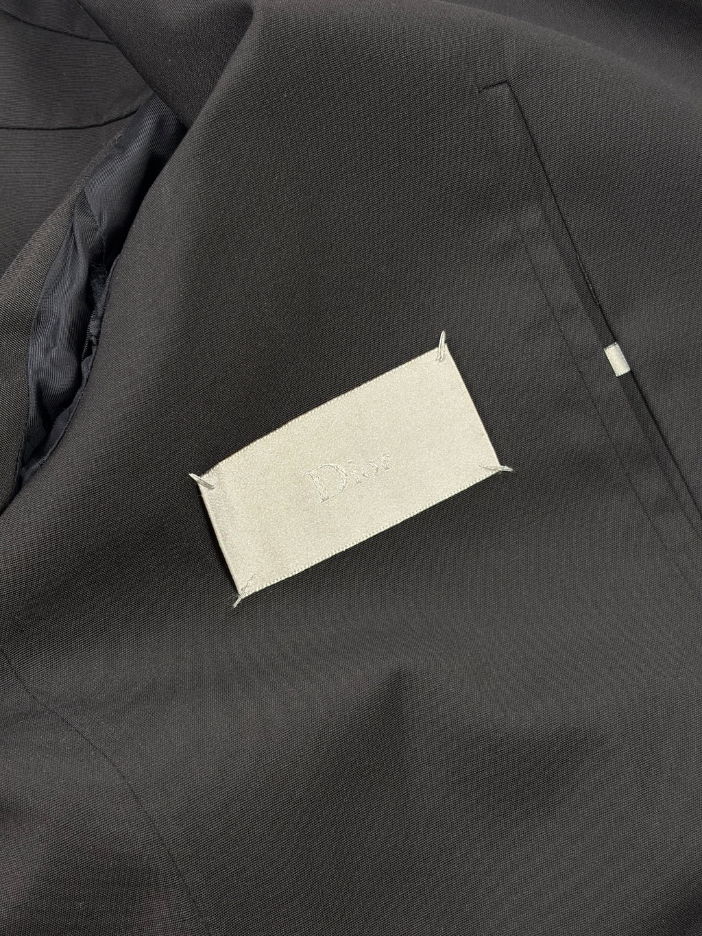 DIOR HOMME SS03 CROPPED TRENCH JACKET