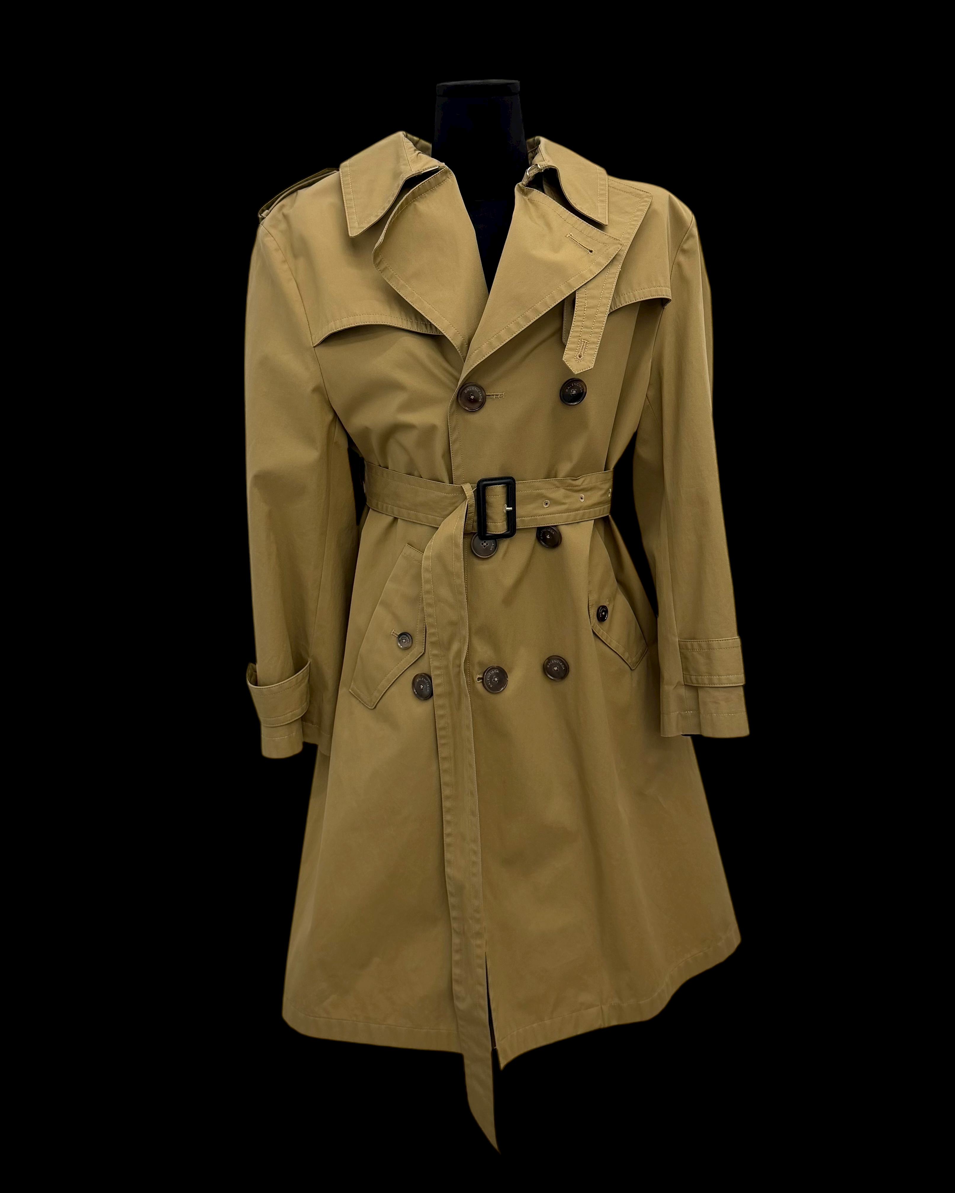 BALENCIAGA FW16 DOUBLE BREASTED TRENCH COAT