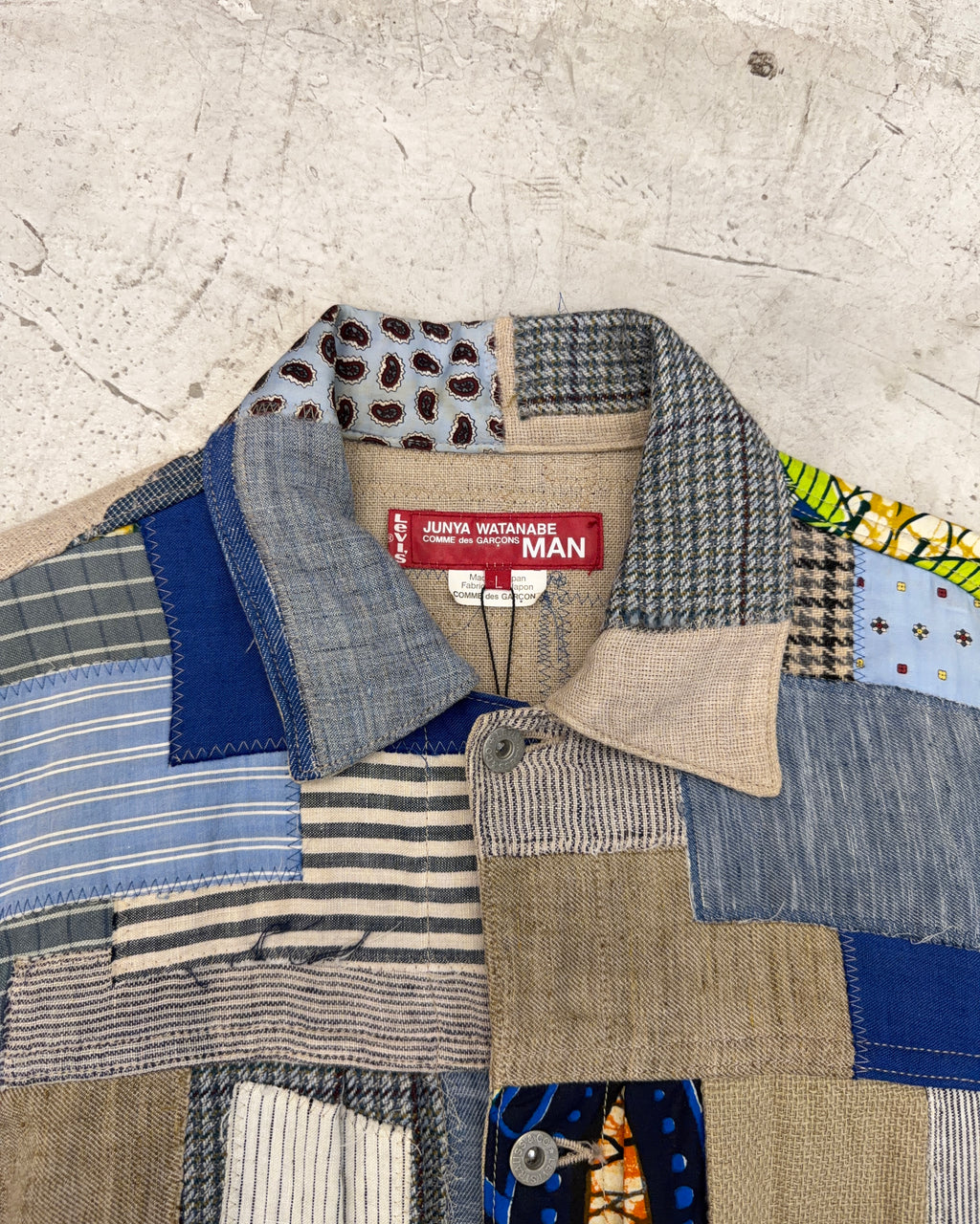 LEVIS X JUNYA WATANABE SS15 PATCHWORK LINEN JACKET