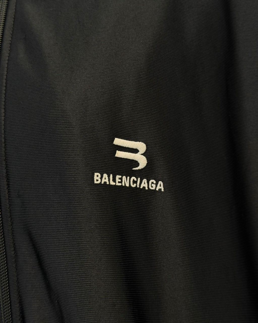 BALENCIAGA SPRING 2021 OVERSIZED SATIN TWILL TRACK JACKET