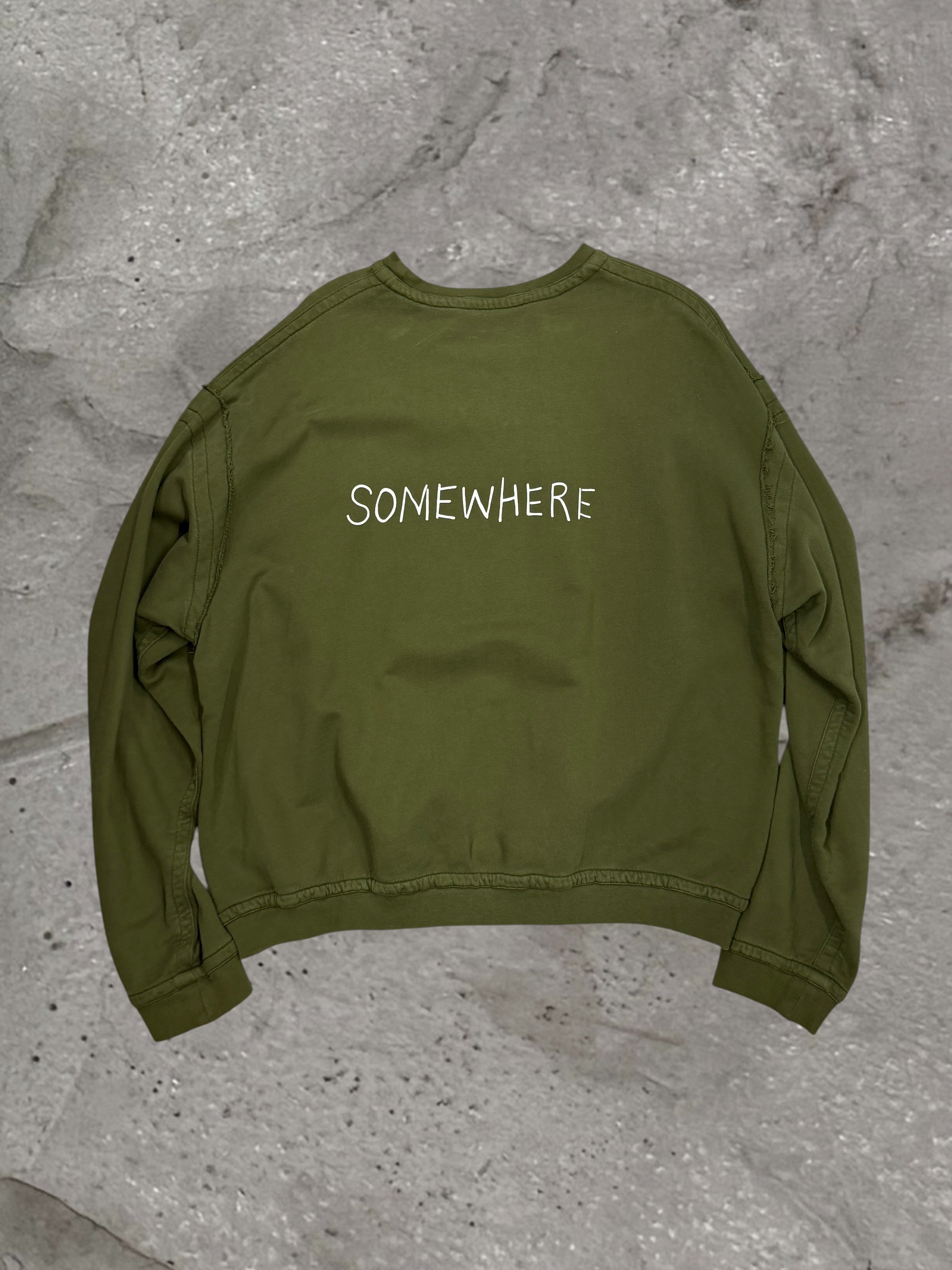 HAIDER ACKERMANN FW18 SOMEWHERE REWORKED SWEATSHIRT