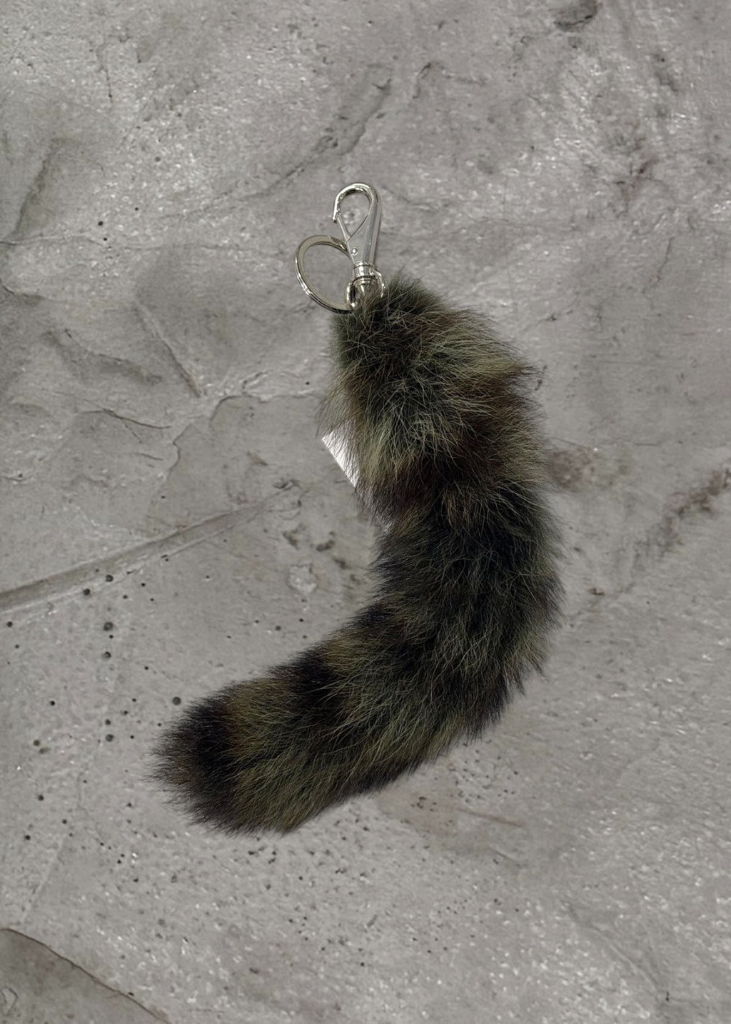 GIVENCHY RACCOON TAIL KEYCHAIN