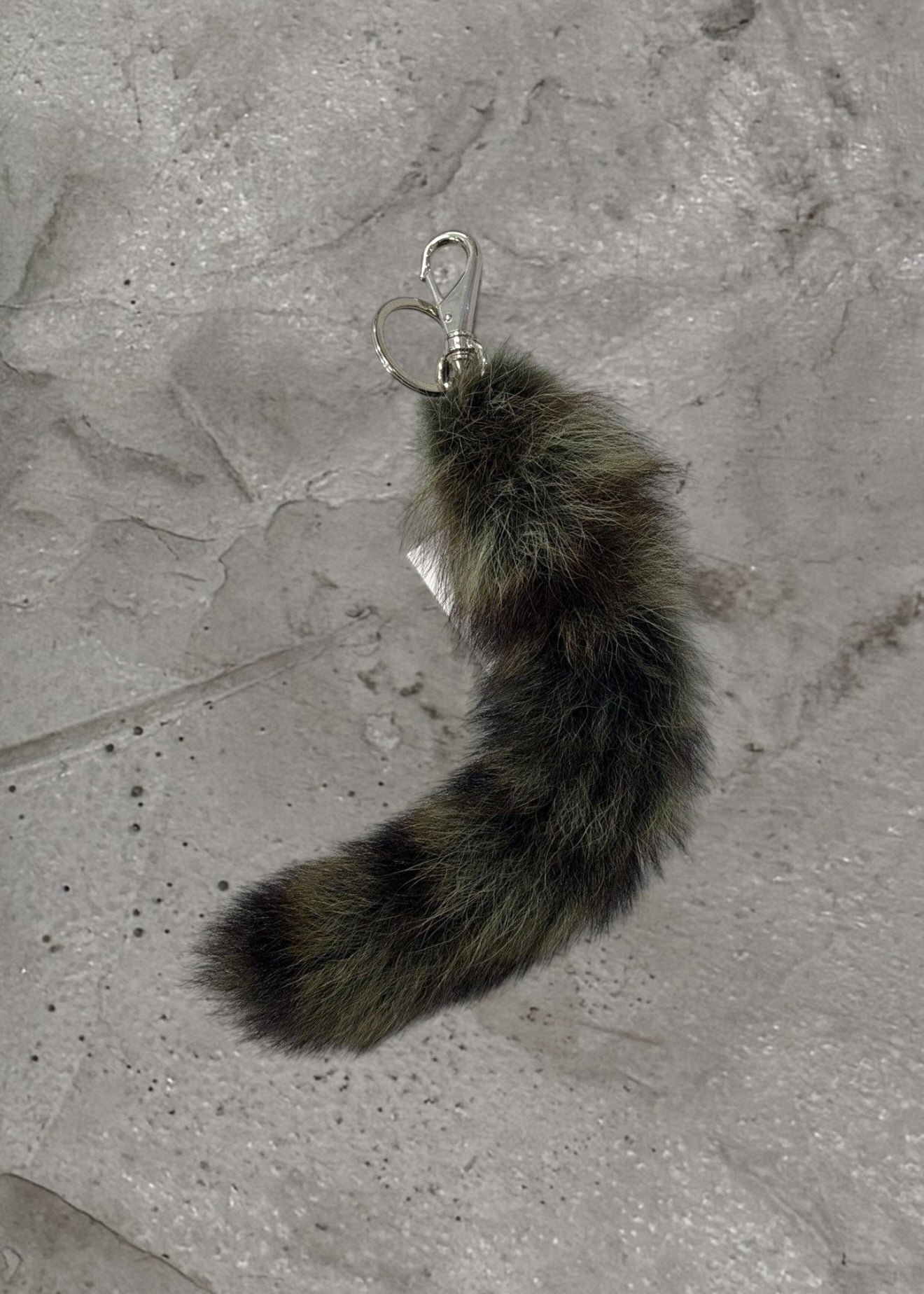 GIVENCHY RACCOON TAIL KEYCHAIN