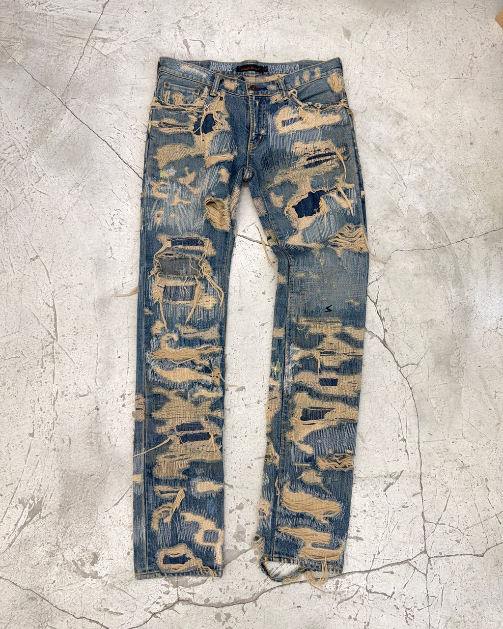 UNDERCOVER FW05 85 ARTS AND CRAFT JEANS