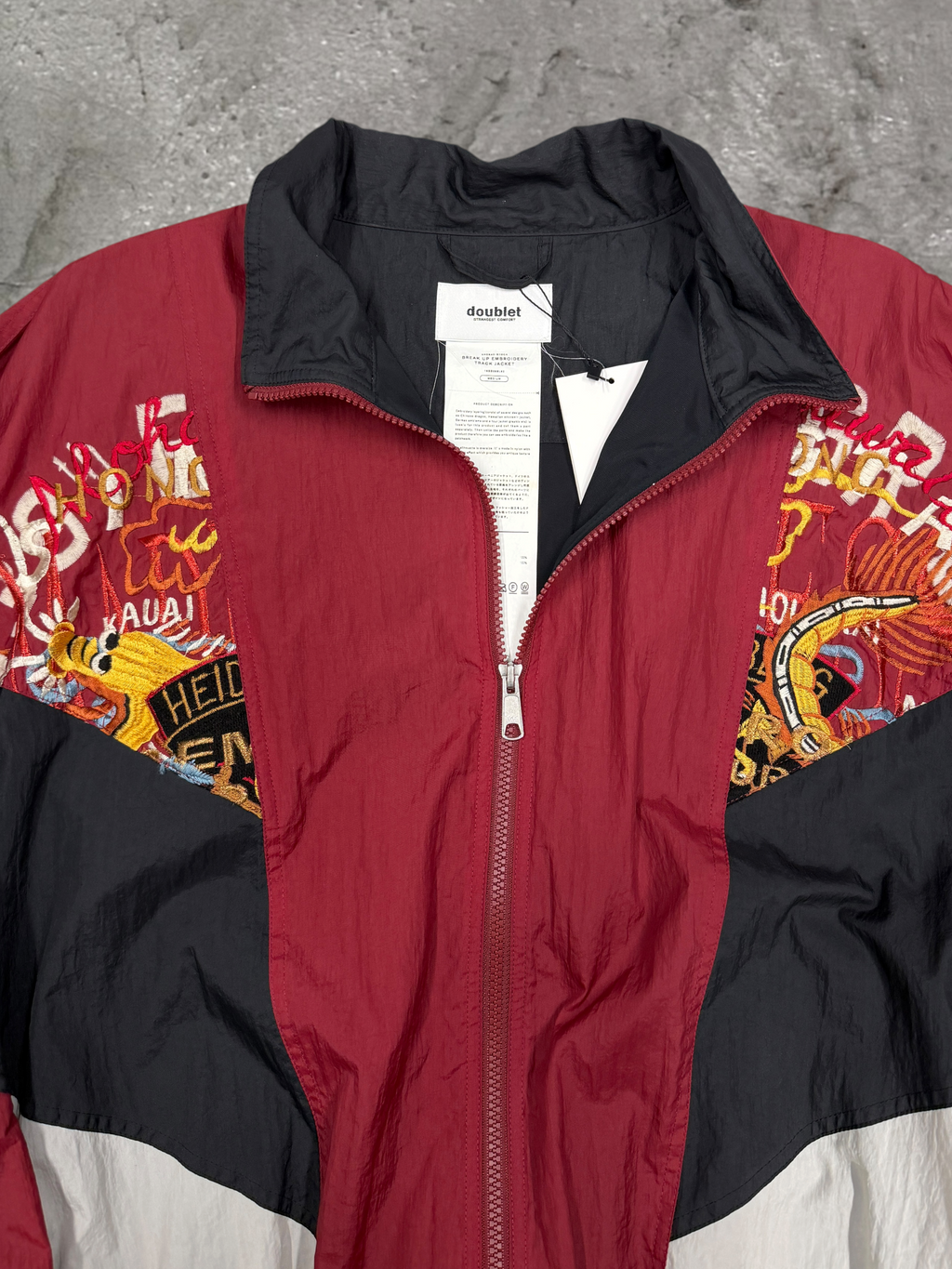 DOUBLET SS18 BREAK UP EMBROIDERY JACKET