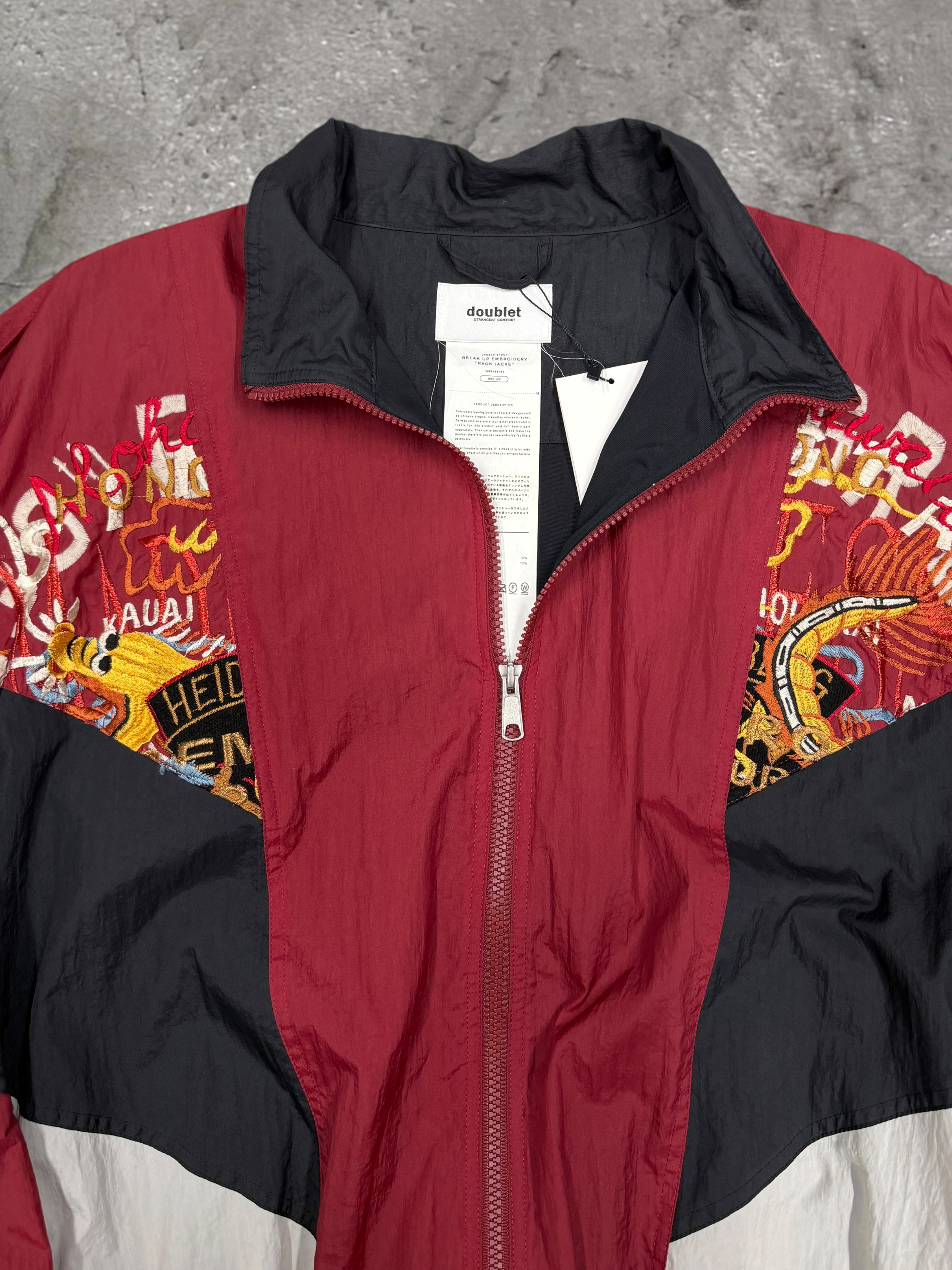 DOUBLET SS18 BREAK UP EMBROIDERY JACKET