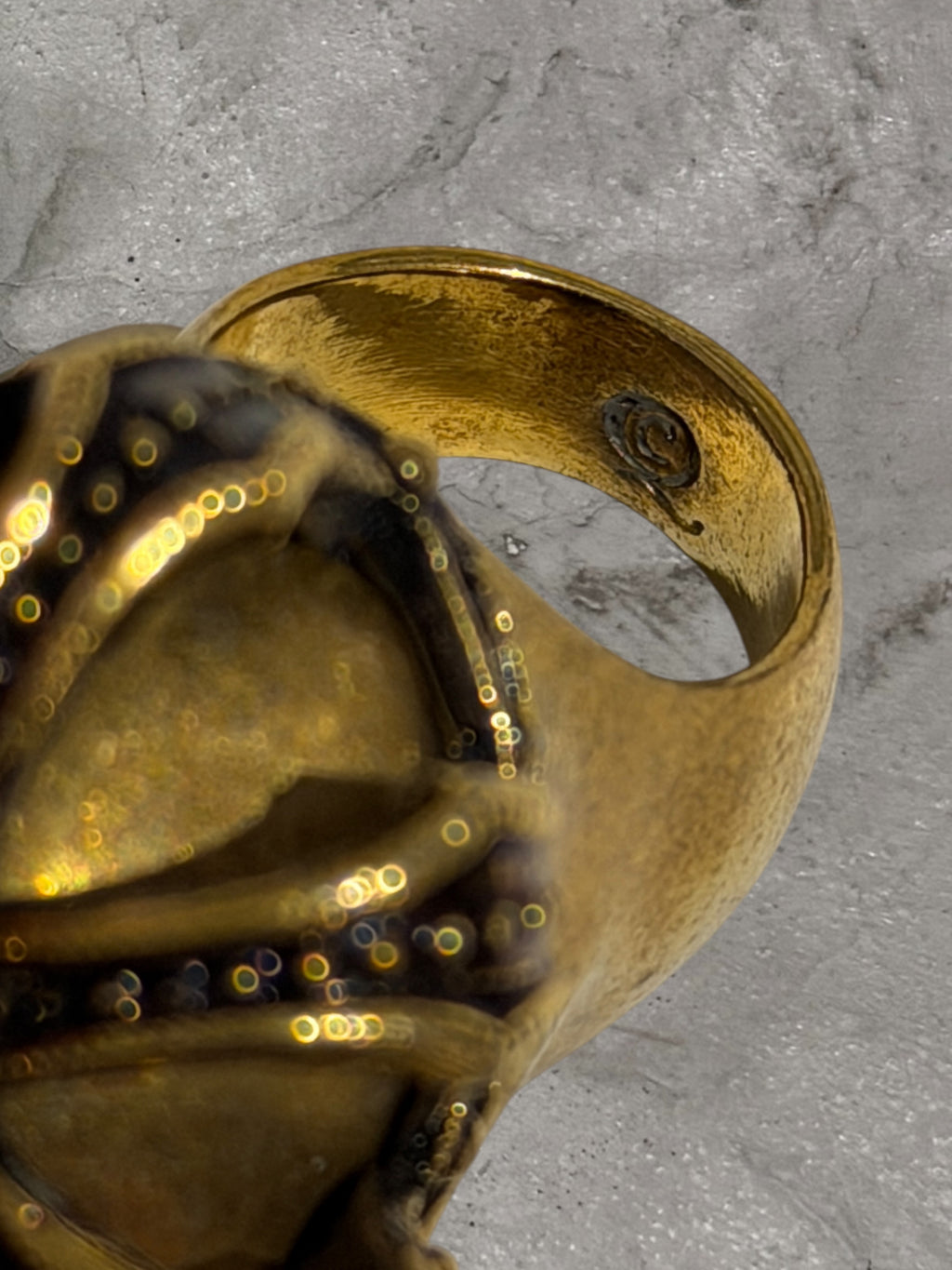 ALEXANDER MCQUEEN SKULL CROWN RING