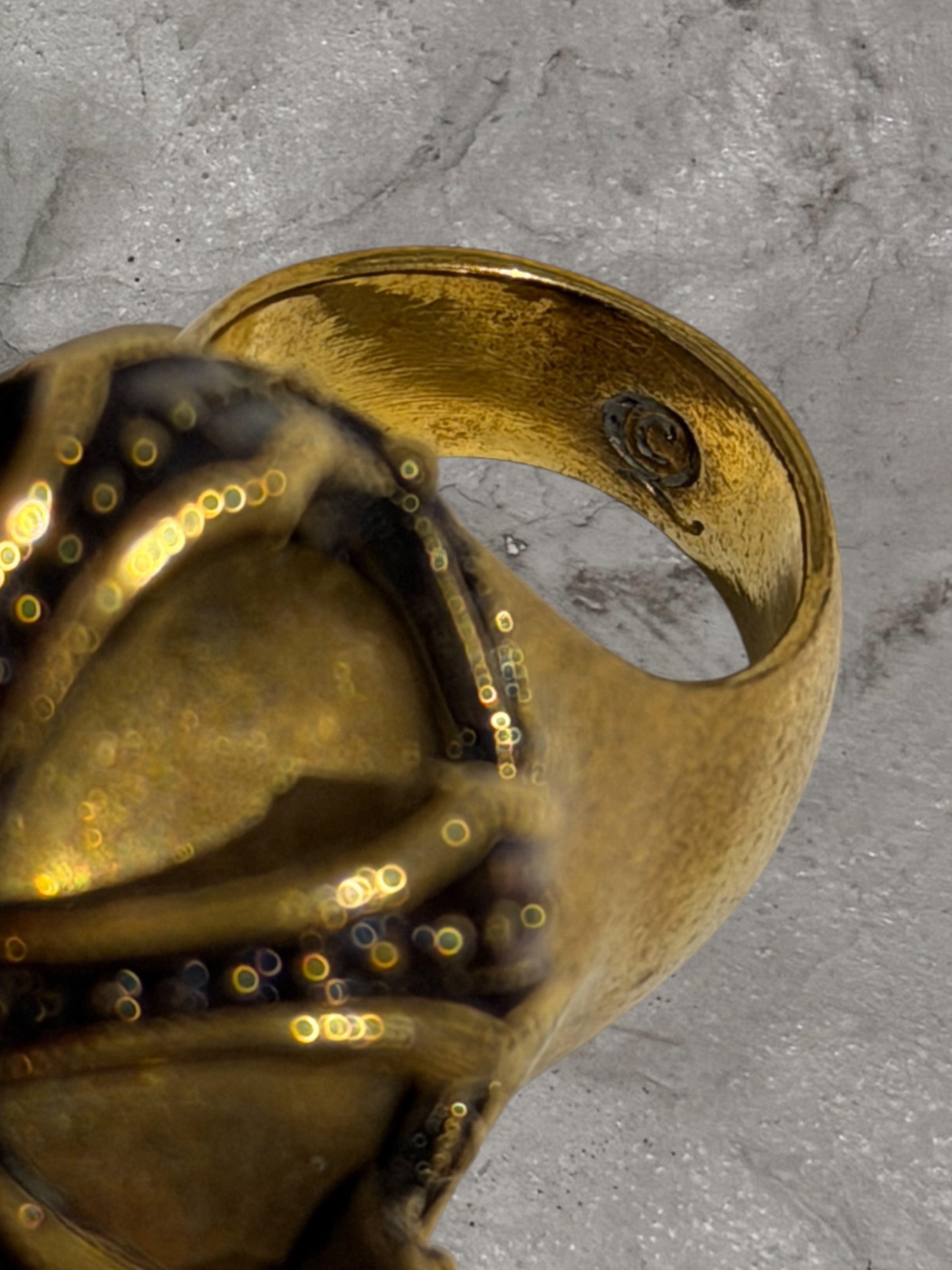 ALEXANDER MCQUEEN SKULL CROWN RING