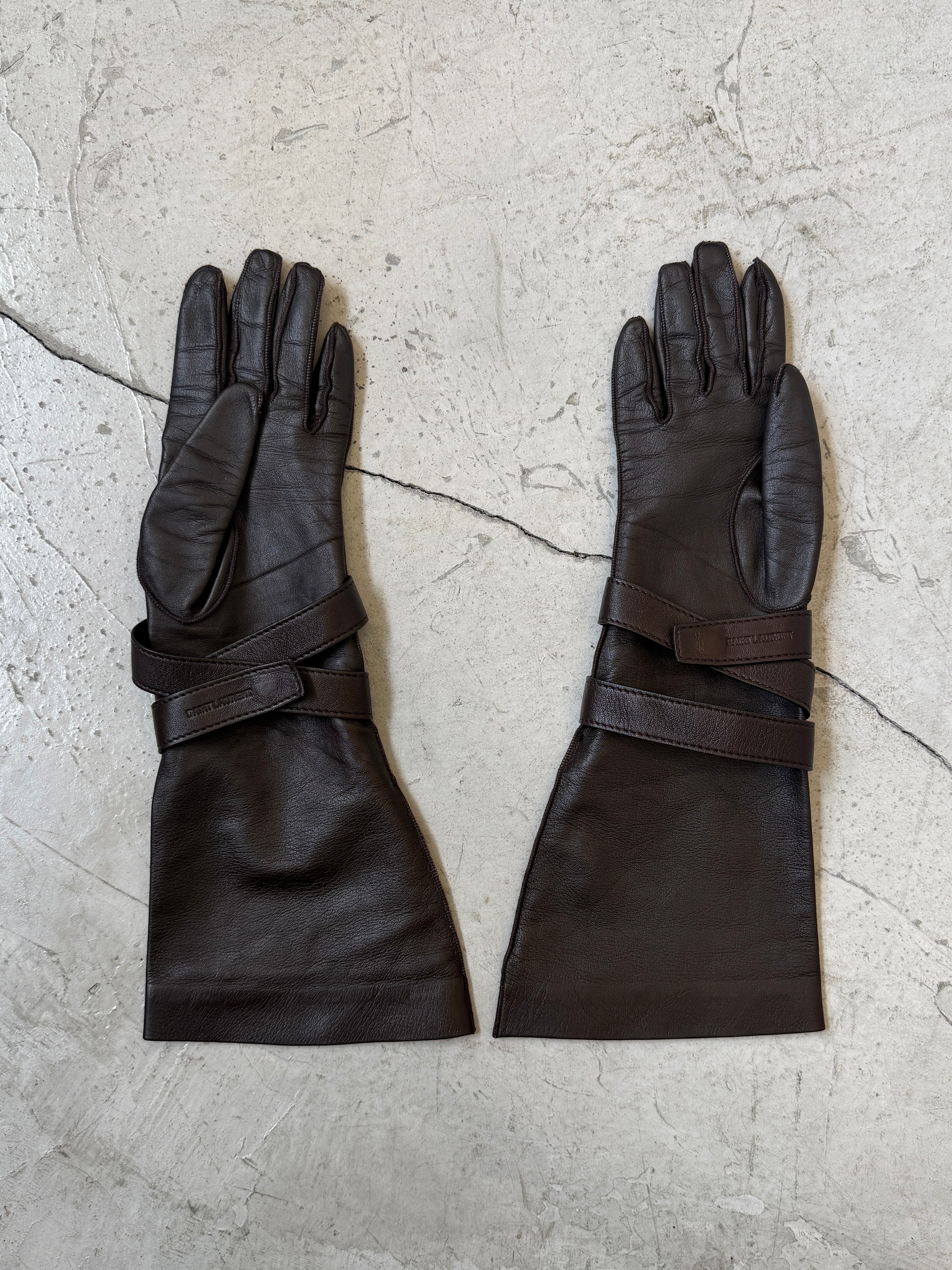 SAINT LAURENT SS24 AVIATOR GLOVES