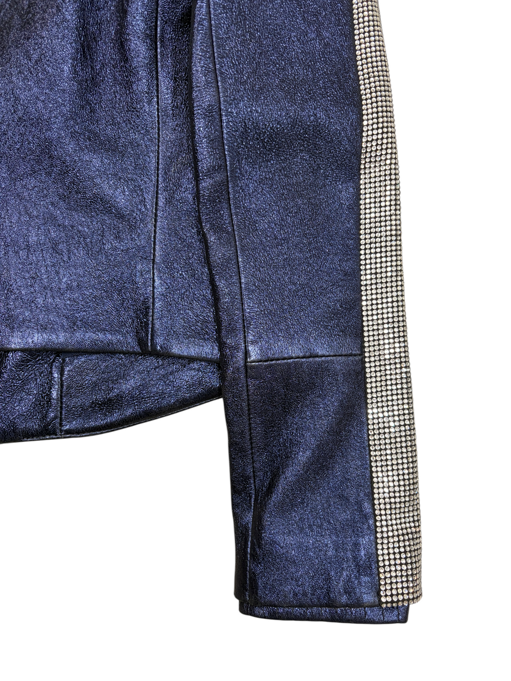 BALMAIN FW11 CRYSTAL LEATHER JACKET