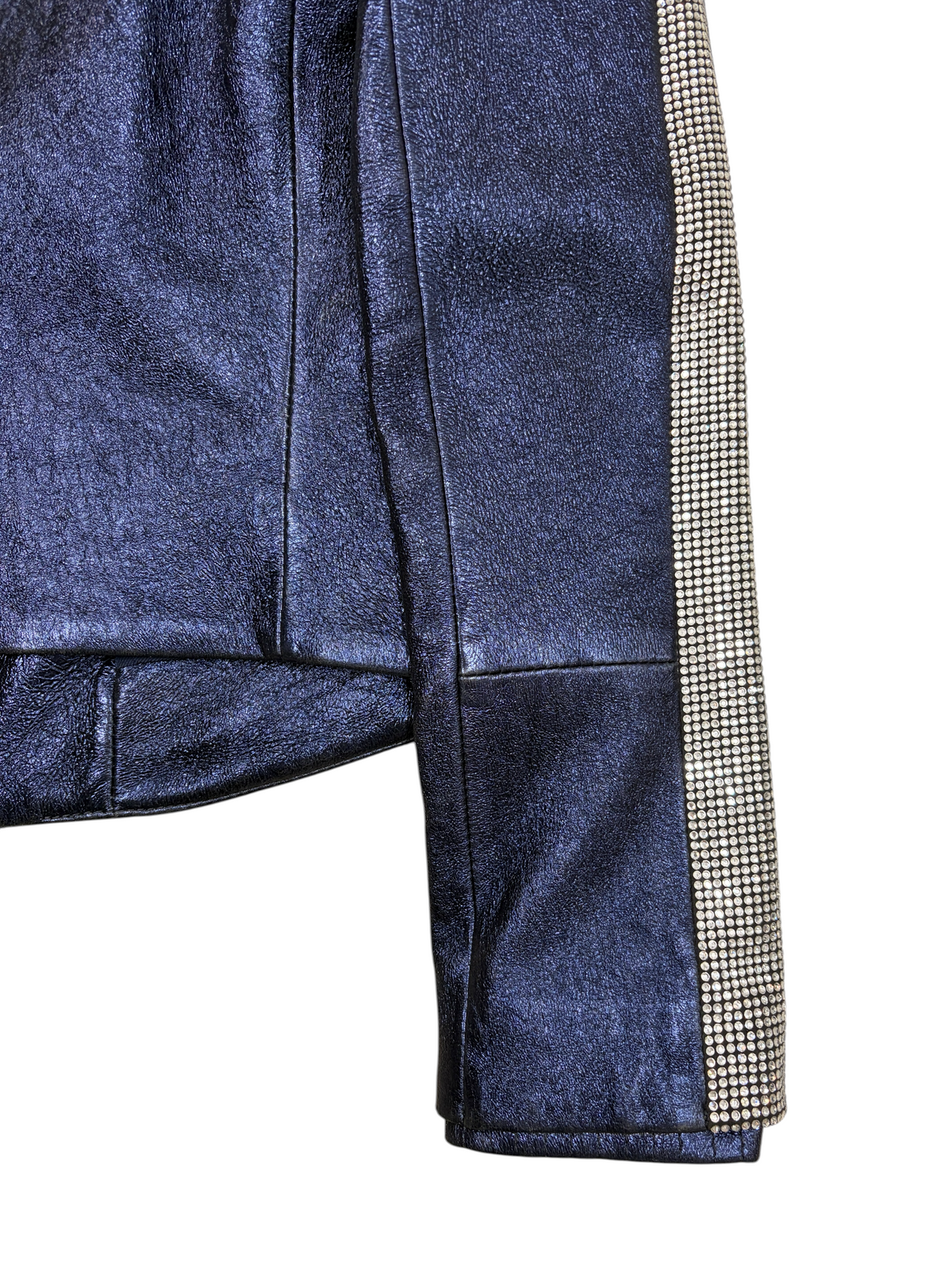 BALMAIN FW11 CRYSTAL LEATHER JACKET