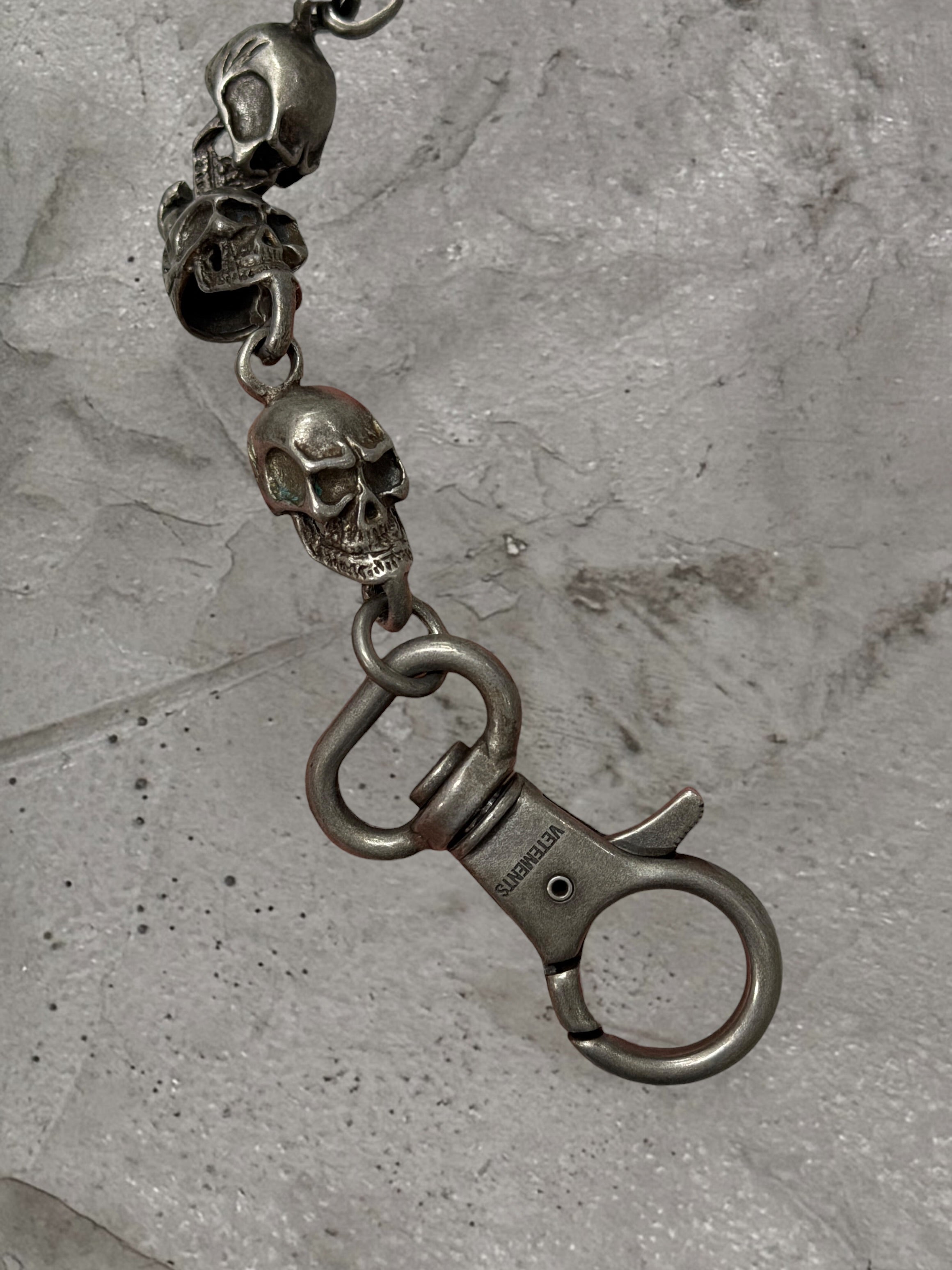 VETEMENTS FW19 METAL SKULL CHAIN