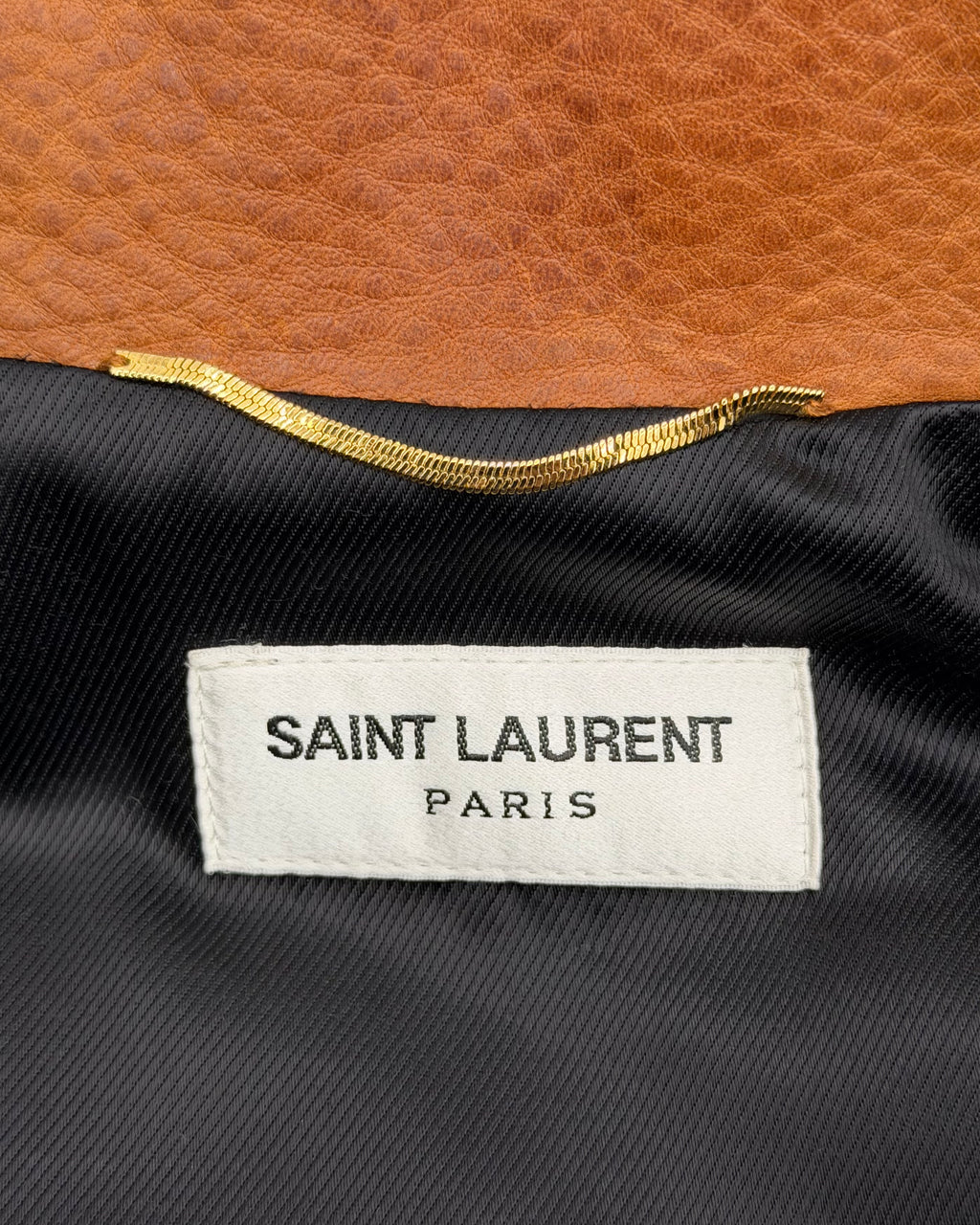 SAINT LAURENT FW17 EXTENDED SLEEVE LEATHER JACKET