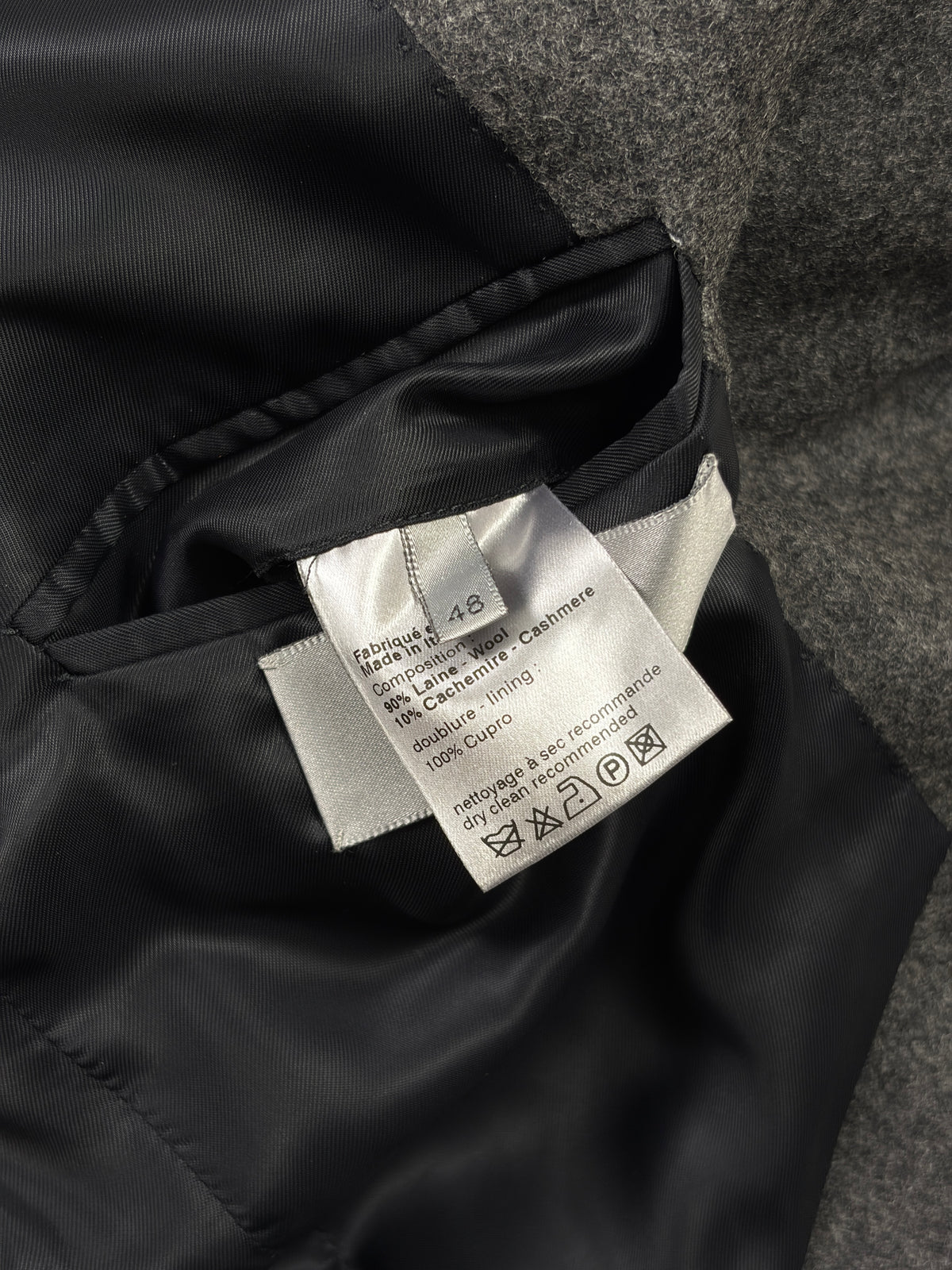 DIOR HOMME FW08 CROPPED WOOL BLAZER