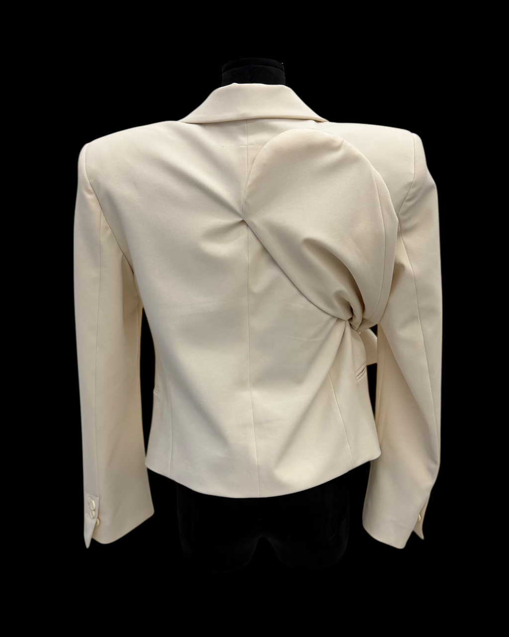 MM6 MAISON MARGIELA SS22 ASYMMETRIC SLEEVE BLAZER