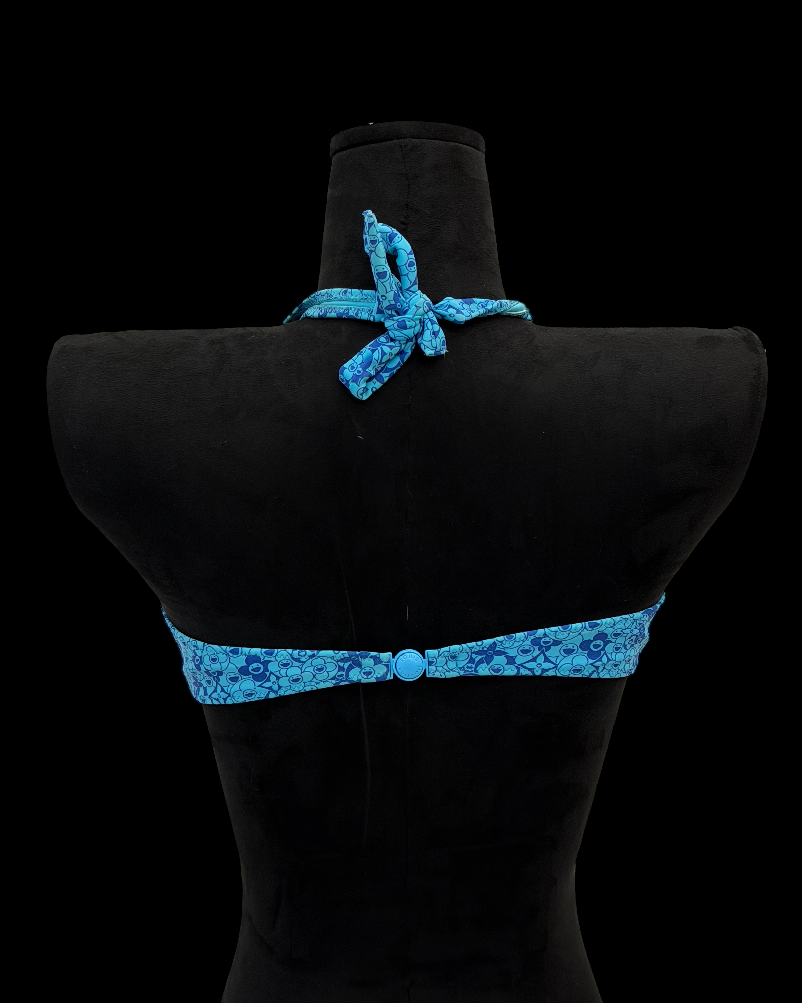 LOUIS VUITTON X MURAKAMI SS2003 BLUE BIKINI TOP