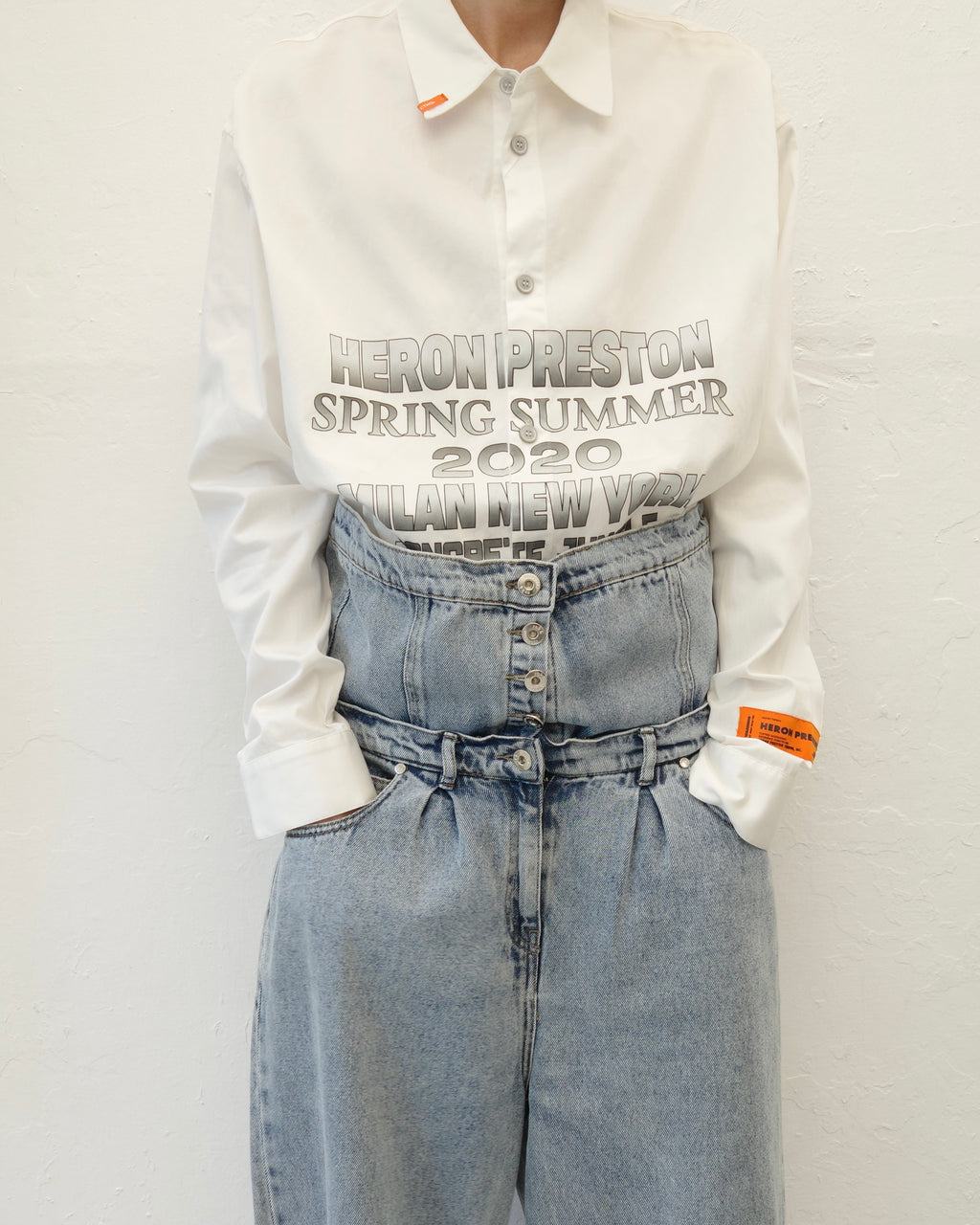 ROKH FW23 FLAP DETAILED DENIM PANTS