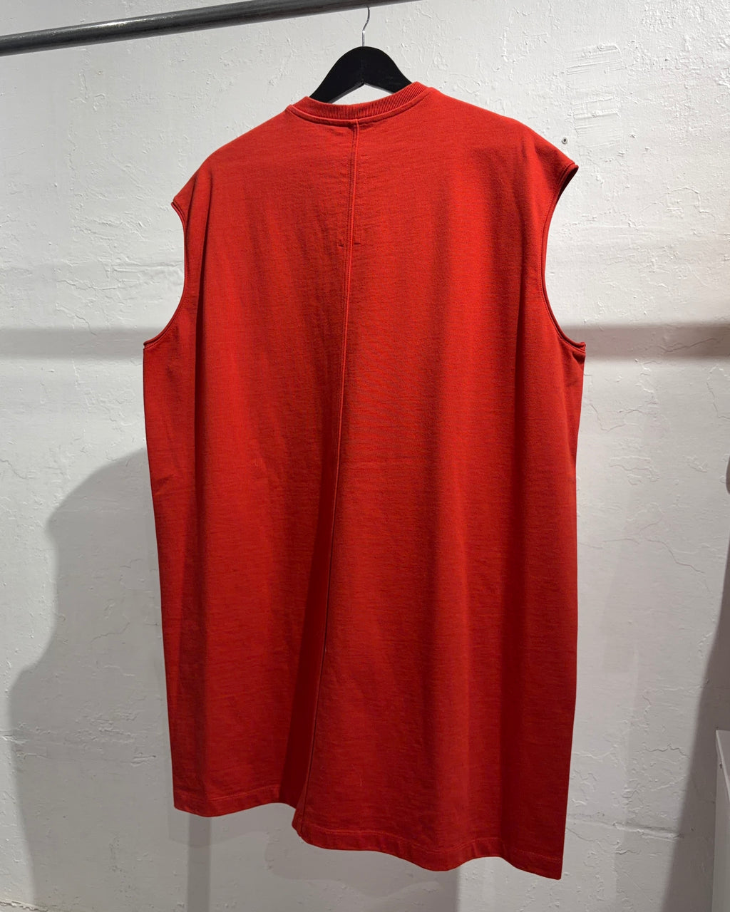 RICK OWENS FW19 CARDINAL RED TARP TEE