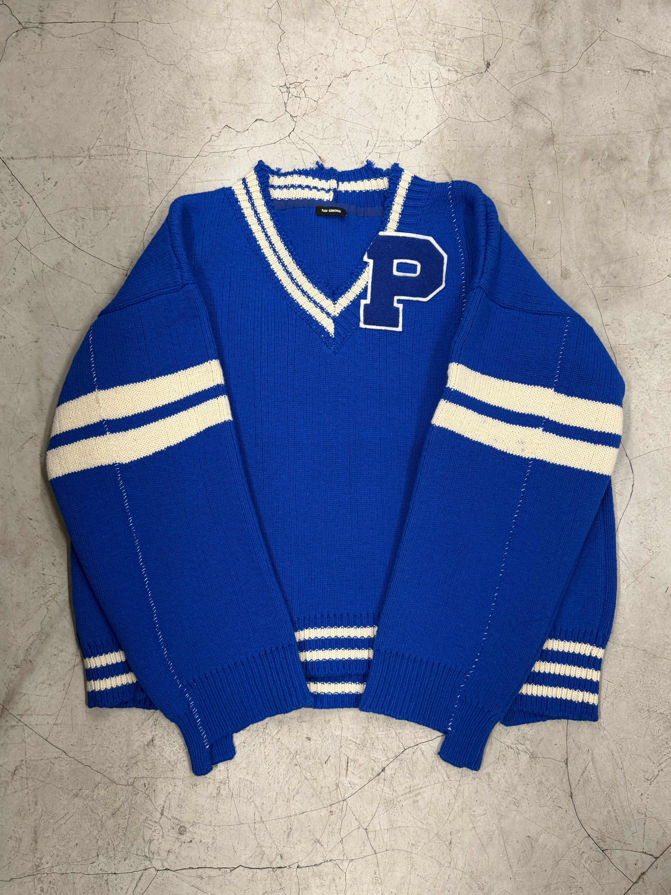 RAF SIMONS AW16 OVERSIZED VARSITY SWEATER