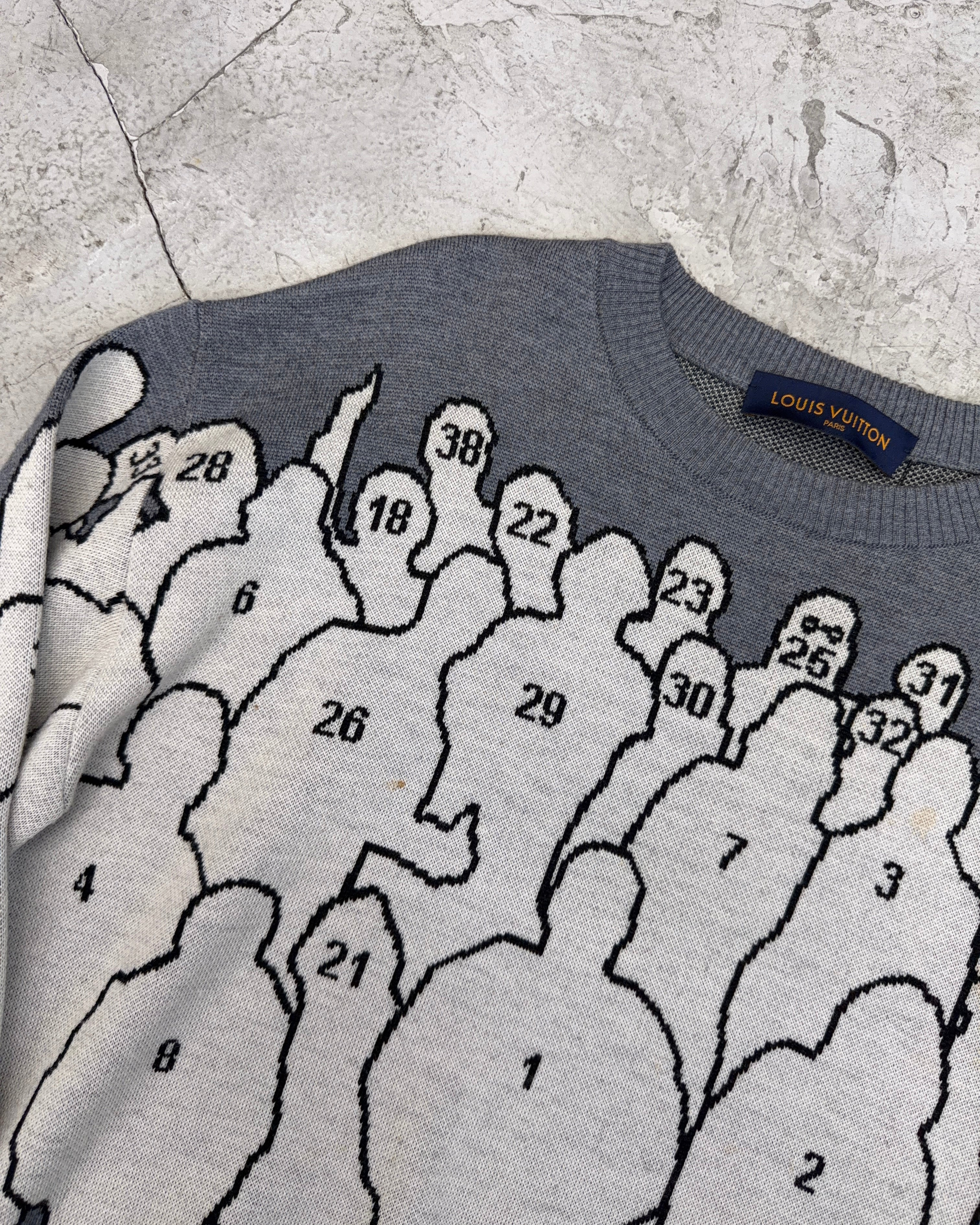 LOUIS VUITTON FW19 ATELIER & STUDIO JACQUARD SWEATER