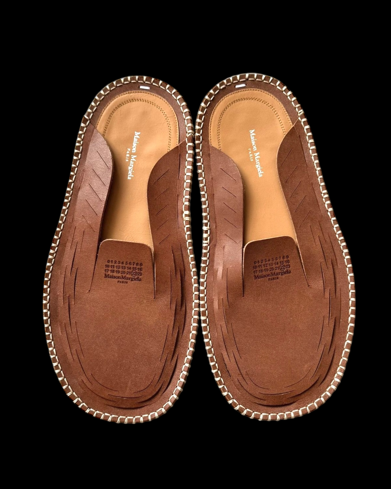 MAISON MARGIELA SS22 2D LASER-CUT MOCCASINS