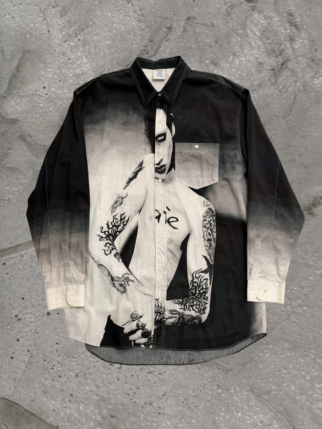 VETEMENTS FW18 MARILYN MANSON SHIRT