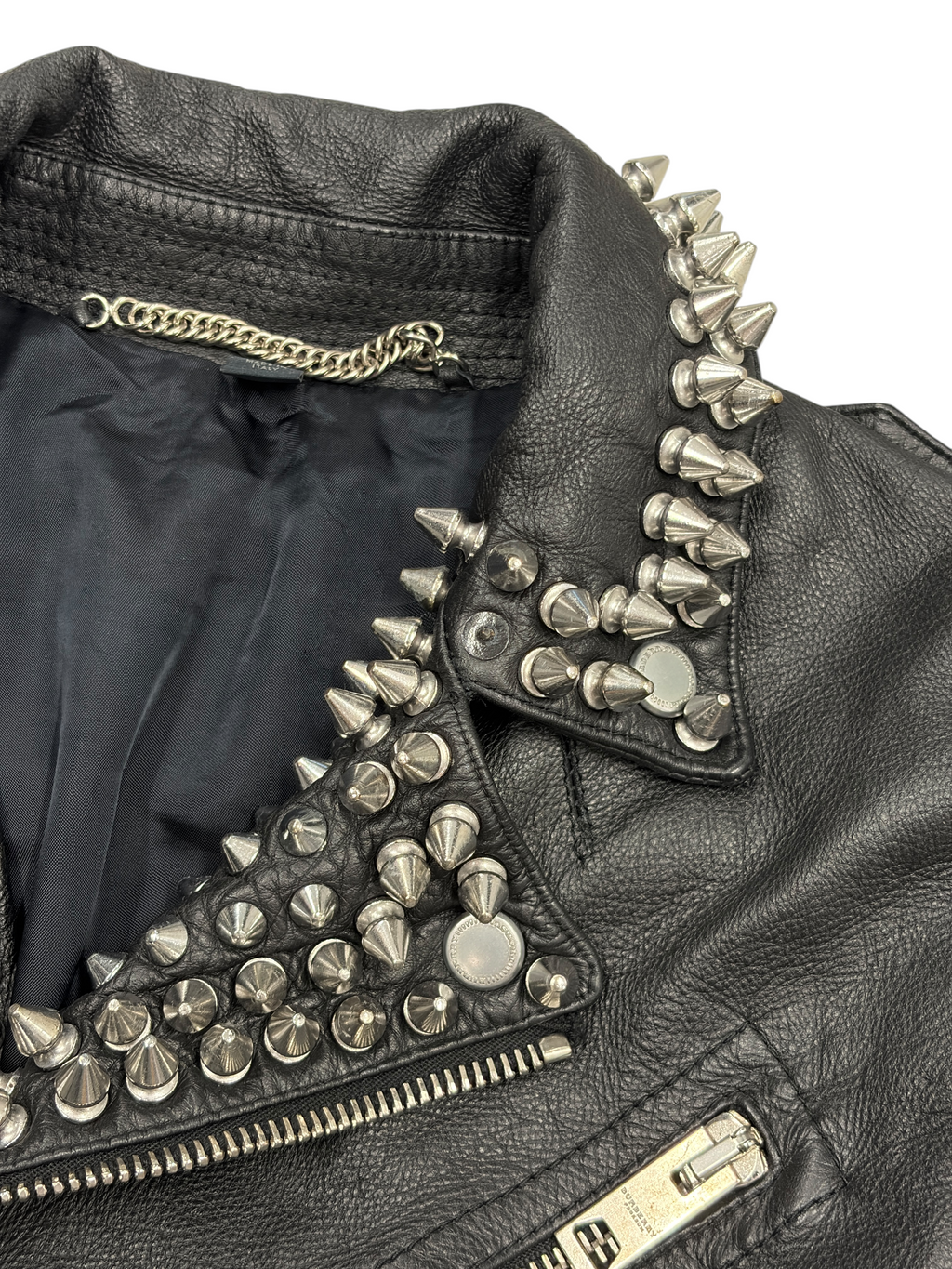 BURBERRY PRORSUM SS11 SPIKED BIKER JACKET