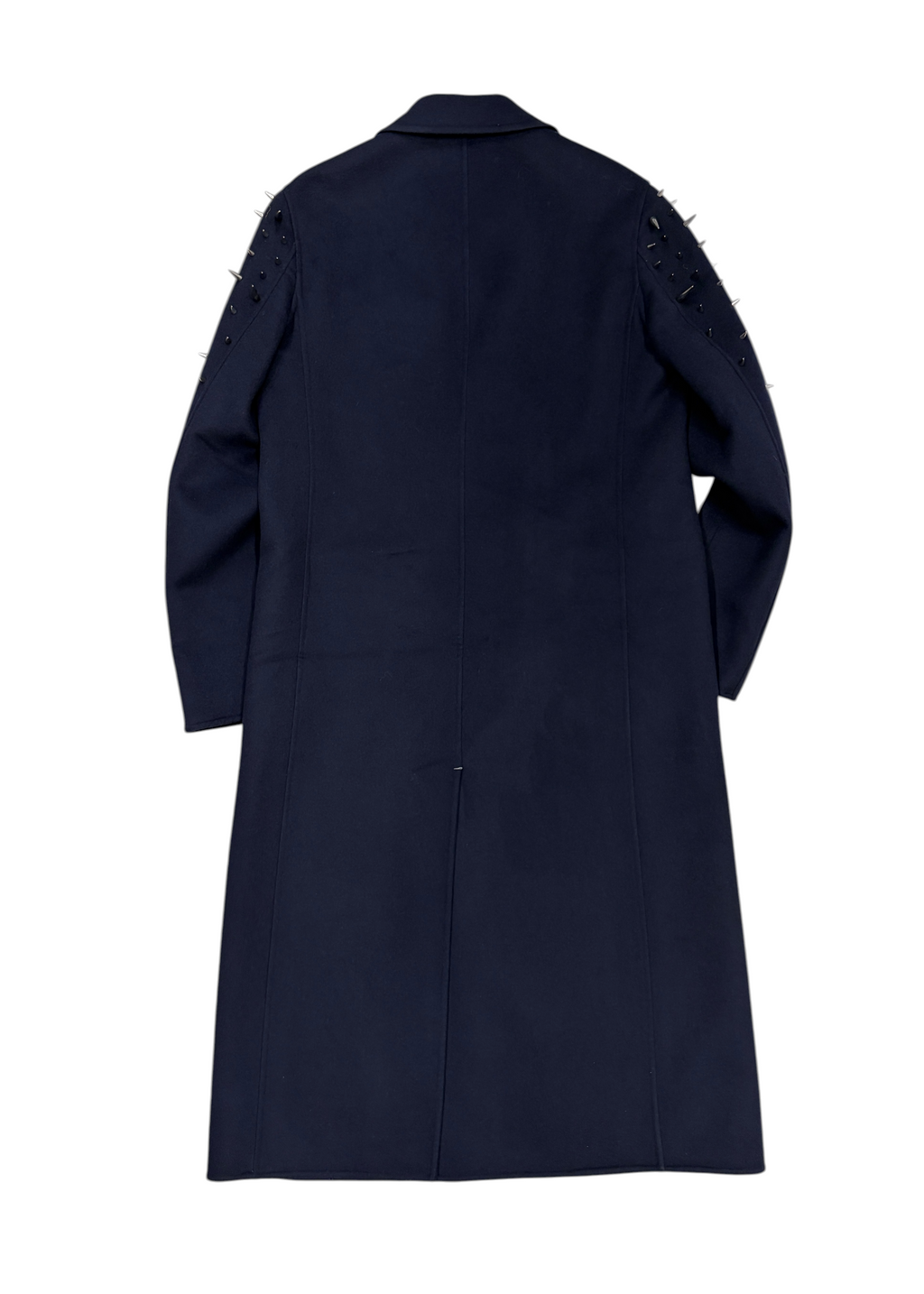 VALENTINO FALL 18 SPIKED WOOL TRENCH COAT