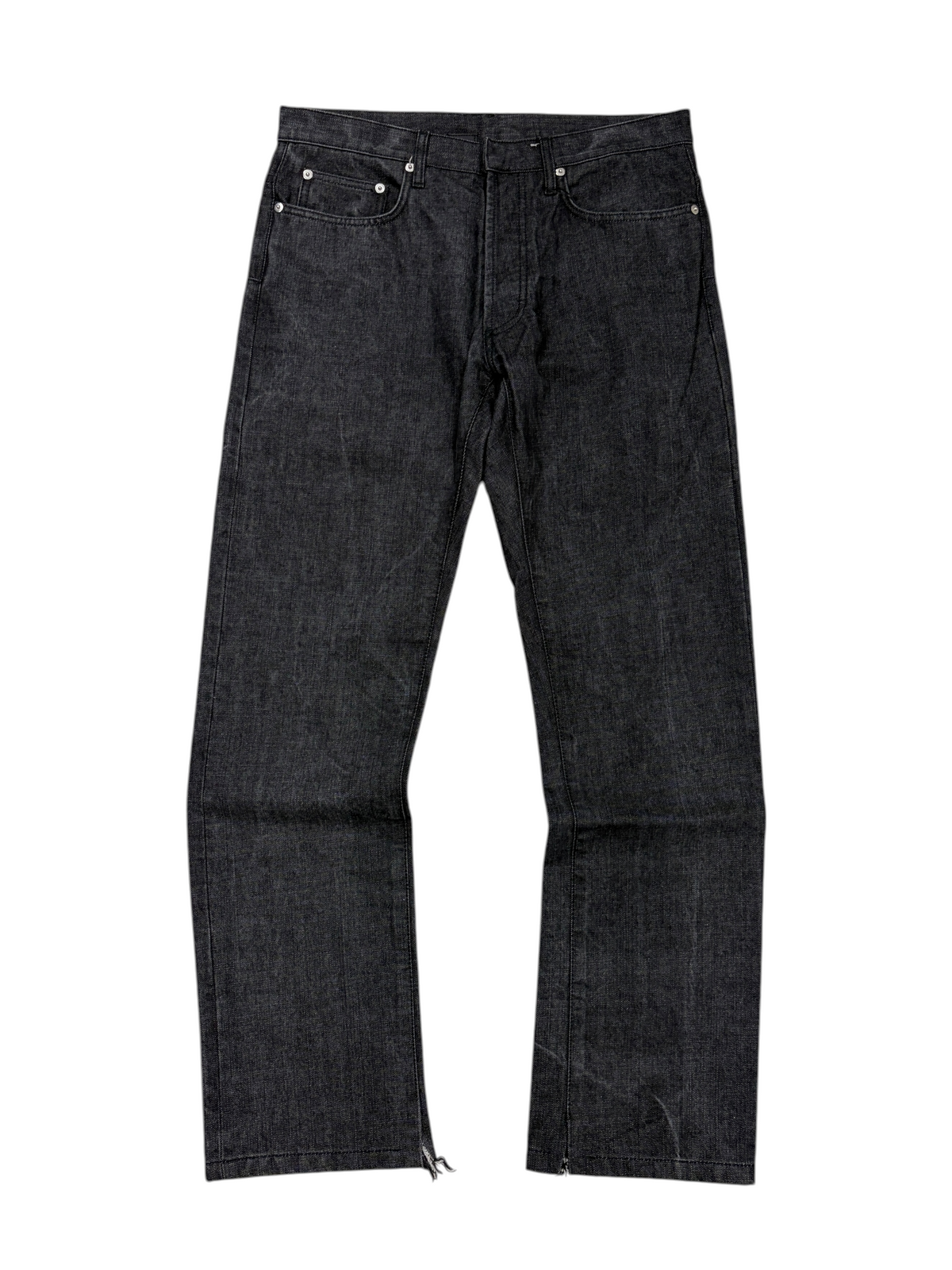 DIOR HOMME AW04 RAW BLACK DENIM JEANS