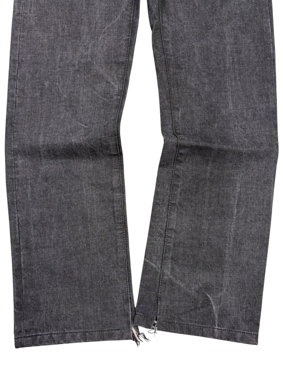 DIOR HOMME AW04 RAW BLACK DENIM JEANS