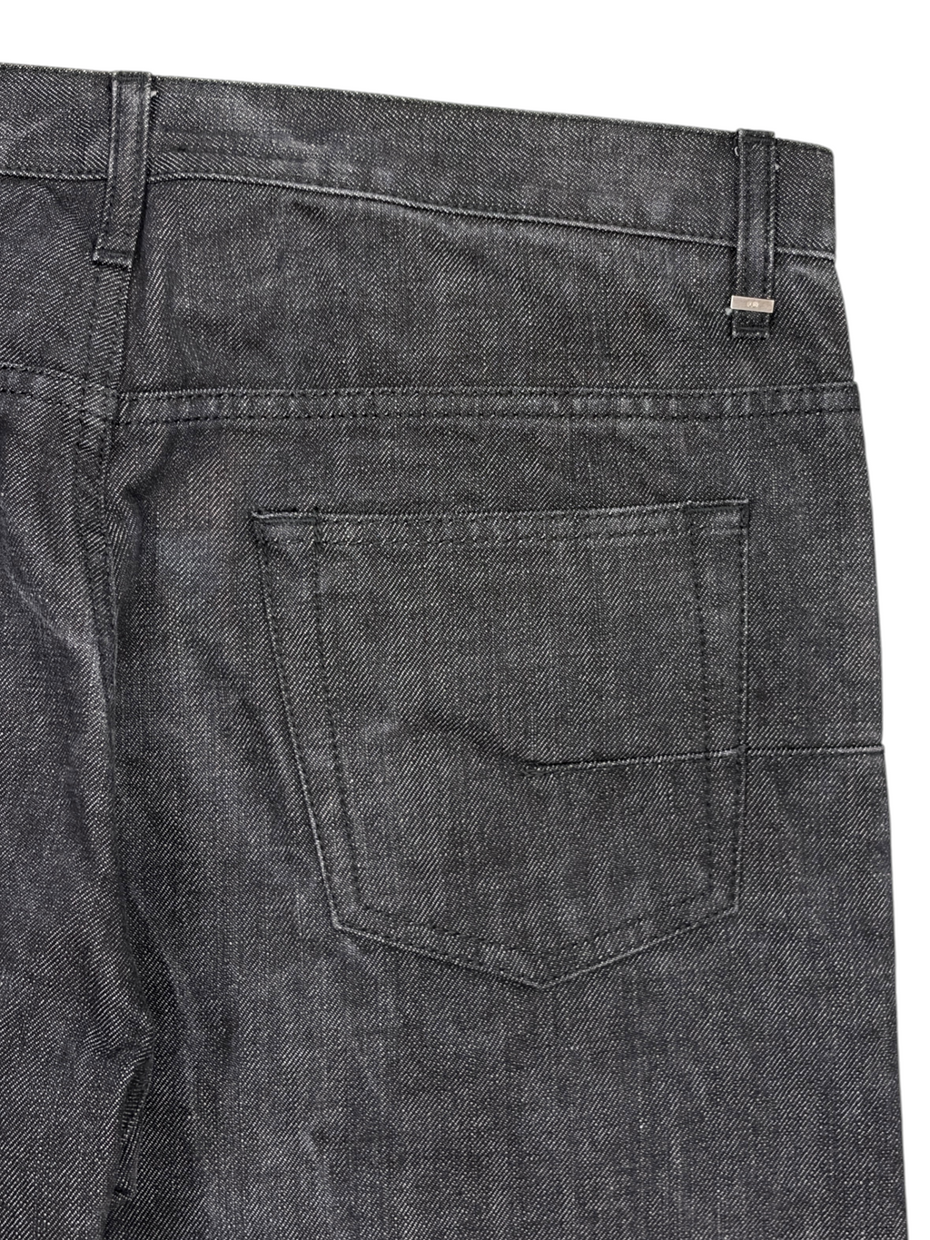 DIOR HOMME AW04 RAW BLACK DENIM JEANS