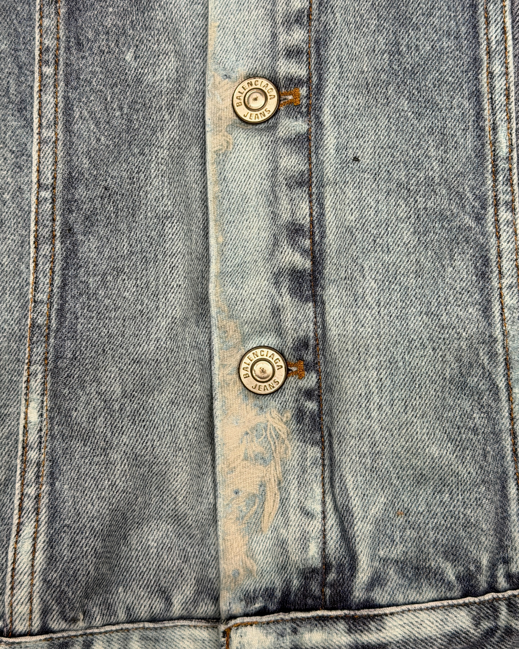 BALENCIAGA SS22 TROMPE L’OEIL DENIM JACKET