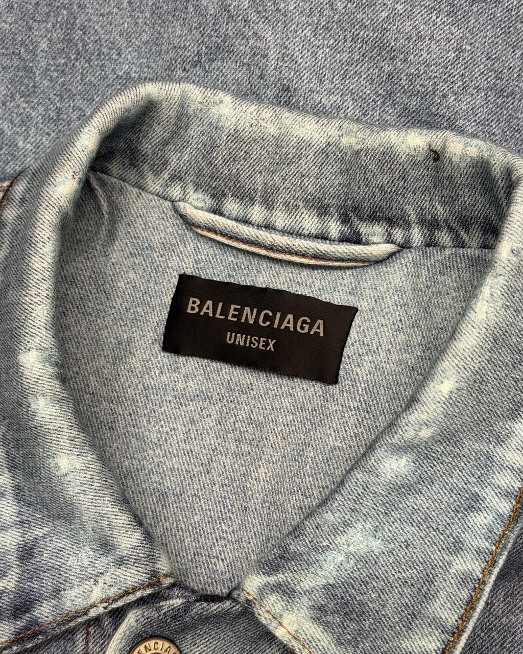 BALENCIAGA SS22 TROMPE L’OEIL DENIM JACKET